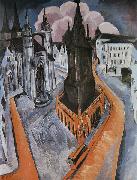 Ernst Ludwig Kirchner Der rote Turm in Halle France oil painting artist
